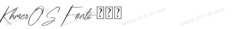 KhmerOS Fonts字体转换